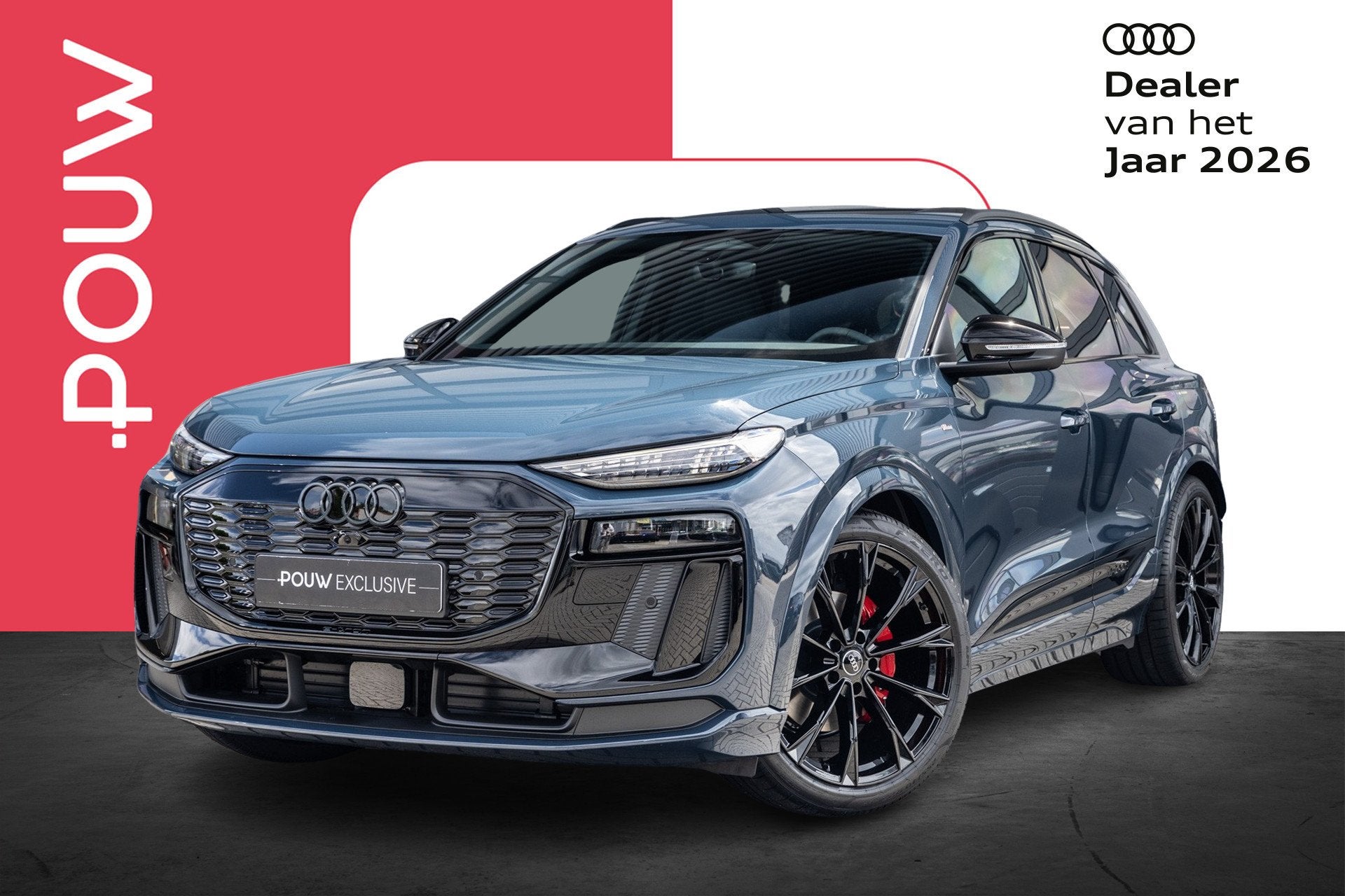 Audi Q6 e-tron 252pk S Edition 83 kWh | Panoramadak | Trekha, Auto's, Audi, Automaat, 12 maanden, Achterwielaandrijving, Zwart