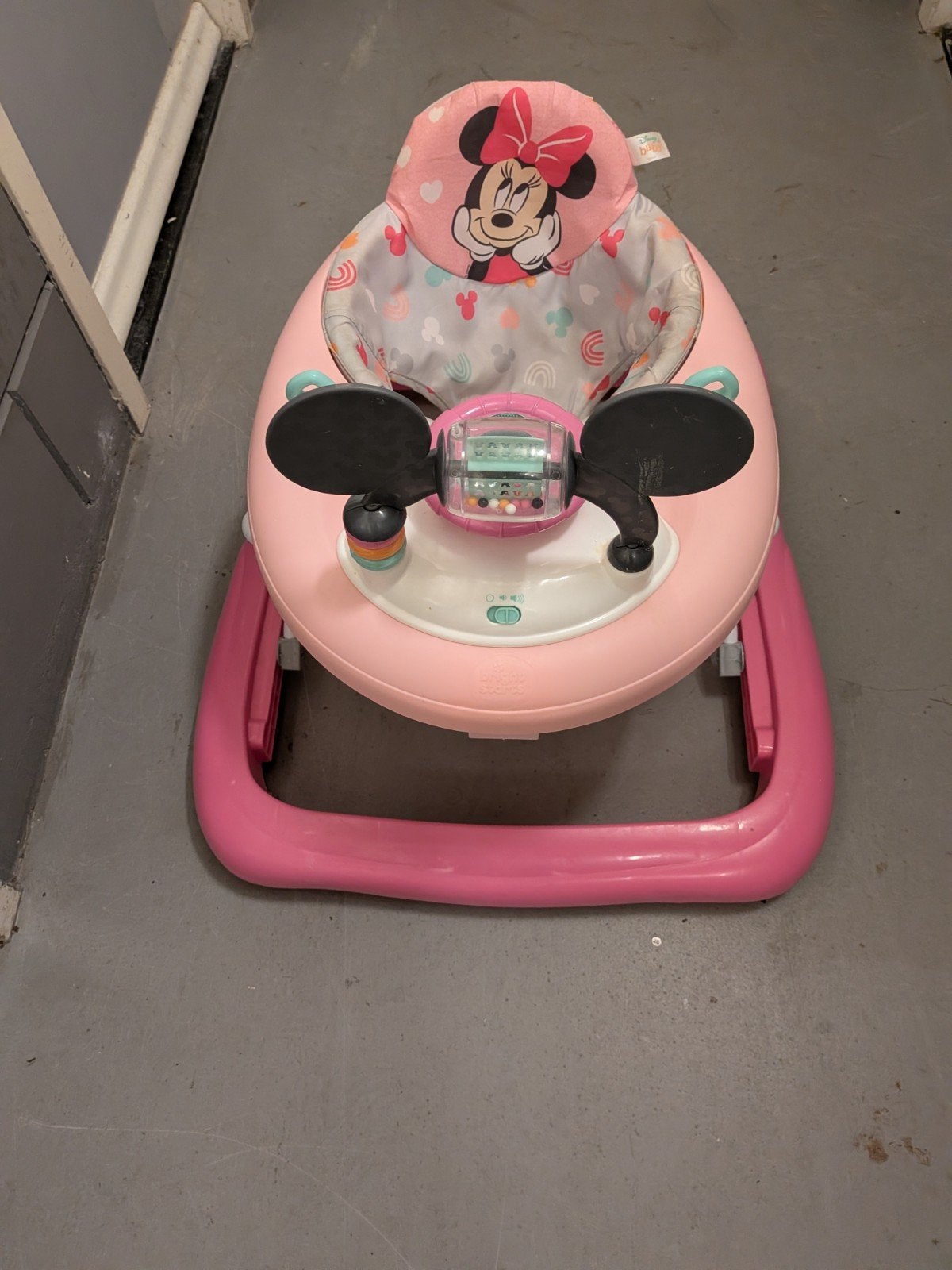 Minnie Mouse Baby Walker - Roze Loopstoel, Kinderen en Baby's, Ophalen of Verzenden, Gebruikt
