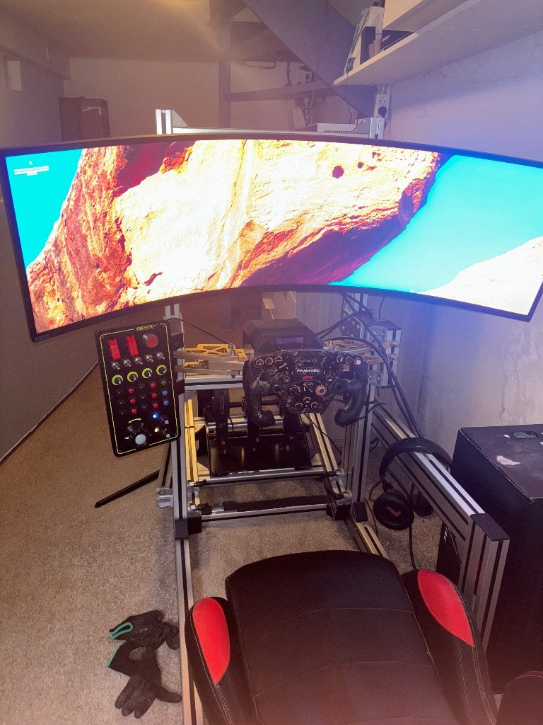 Complete race sim Fanatec high end, Ophalen, 1 speler, Racen en Vliegen, Zo goed als nieuw