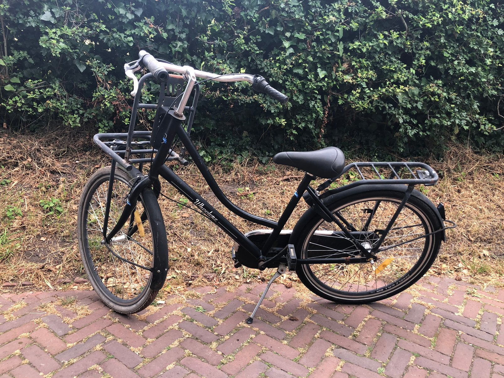 Zwarte oma fiets, Ophalen, Gebruikt, Terugtraprem, Versnellingen