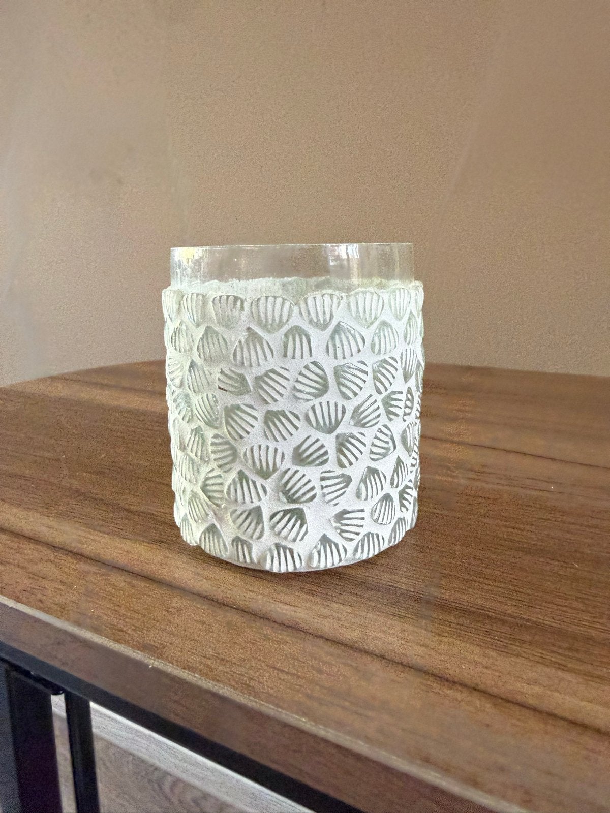 Riviera Maison Summer Shell Votive S - Windlicht, Ophalen of Verzenden, Zo goed als nieuw, Modern, Wit