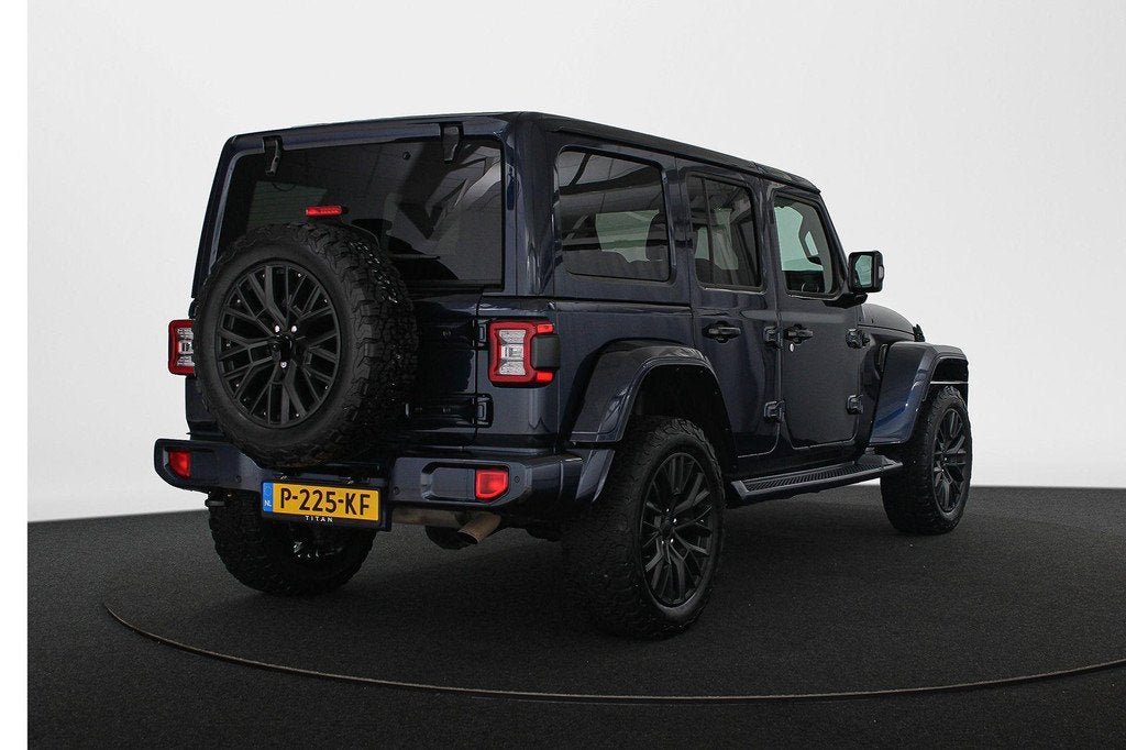 Jeep Wrangler 4xe 380pk TITAN™, Auto's, Jeep, Automaat, 4 cilinders, Cabriolet, Blauw