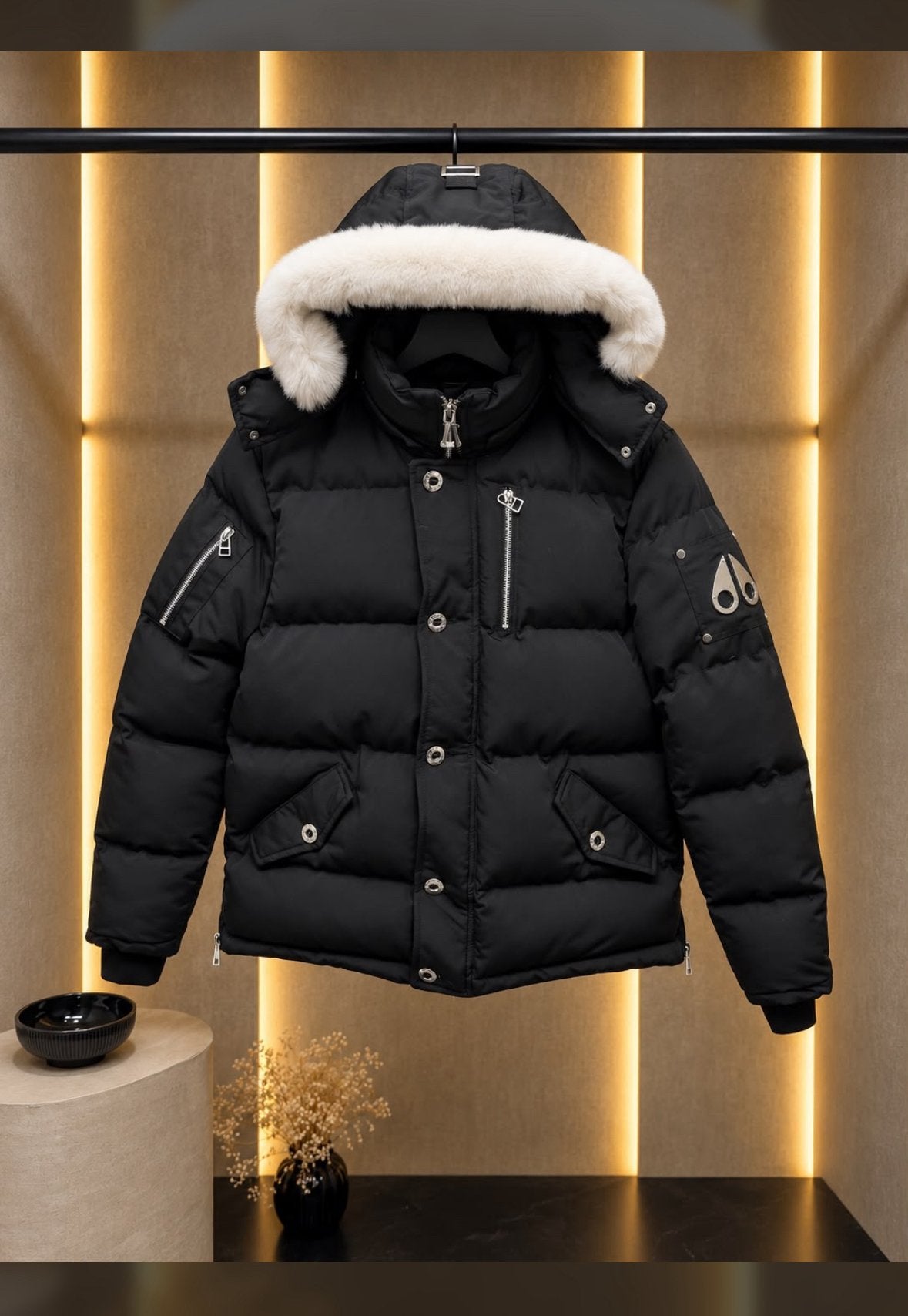 Moose Knuckles 3Q Jacket maat M, Ophalen, Zo goed als nieuw, Zwart
