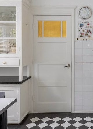 Jaren 30 deur 210 x 82, Doe-het-zelf en Verbouw, Deuren en Horren, Ophalen, Gebruikt, Binnendeur, 200 tot 215 cm