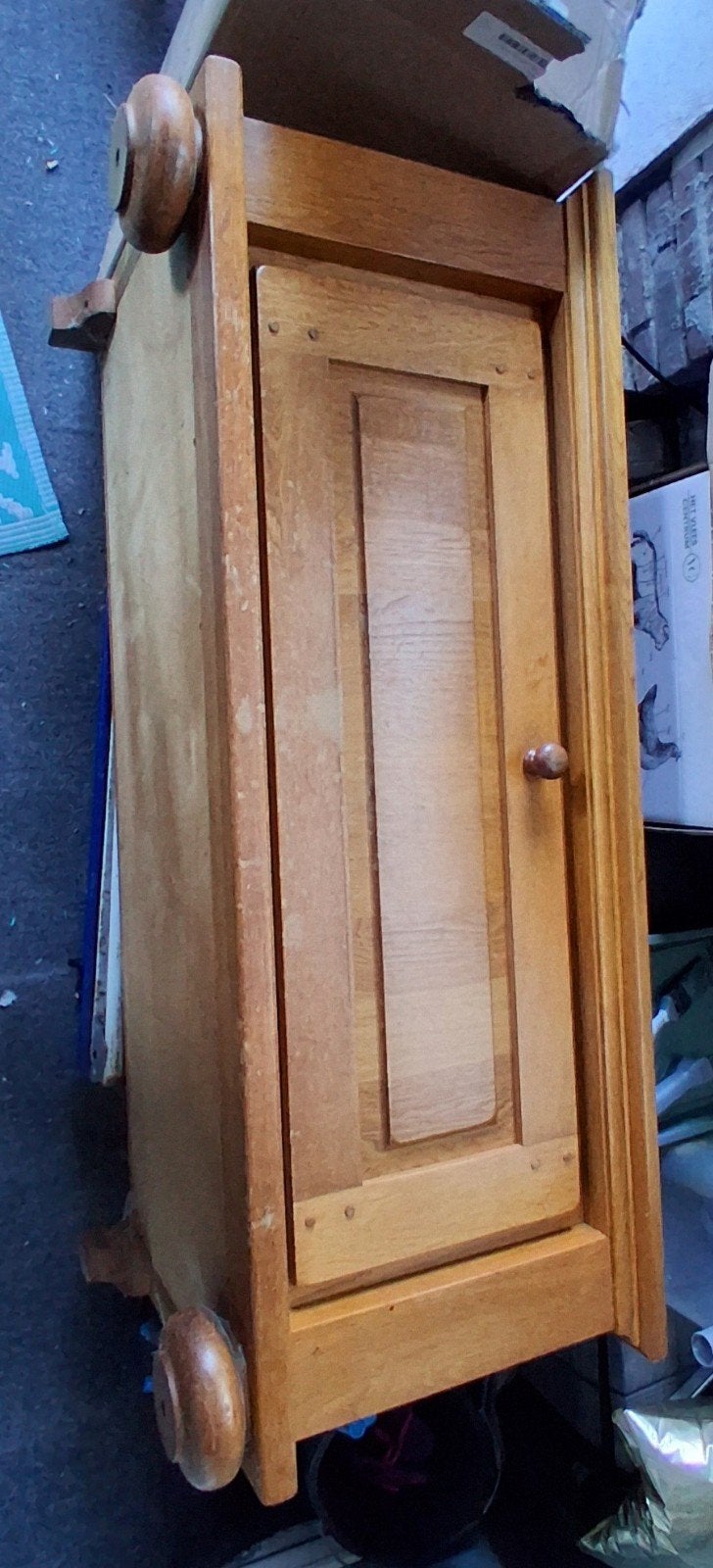 masieve houten kast, Ophalen