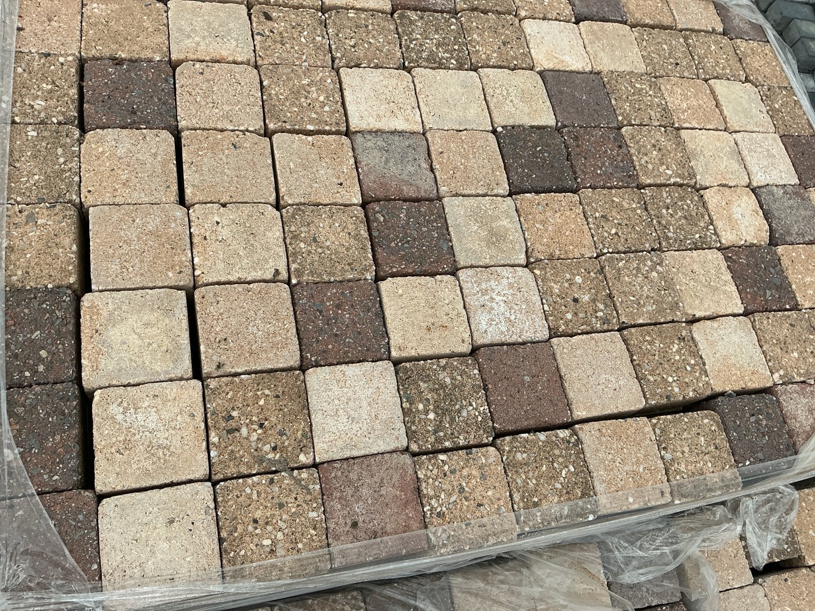 Gebruikte betonklinkers 10x10x6 en 21x14x6 - Totaal 98 m², Tuin en Terras, Gebruikt, Klinkers, Ophalen of Verzenden, 10 m² of meer