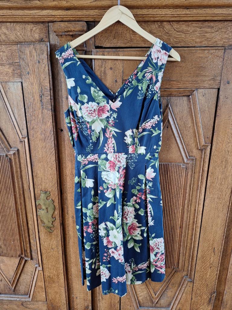 Nieuwe Katoenen Jurk Maat S - C&A - Zomer, Feest, Bruiloft, Blauw, Nieuw, Ophalen of Verzenden, Maat 36 (S)