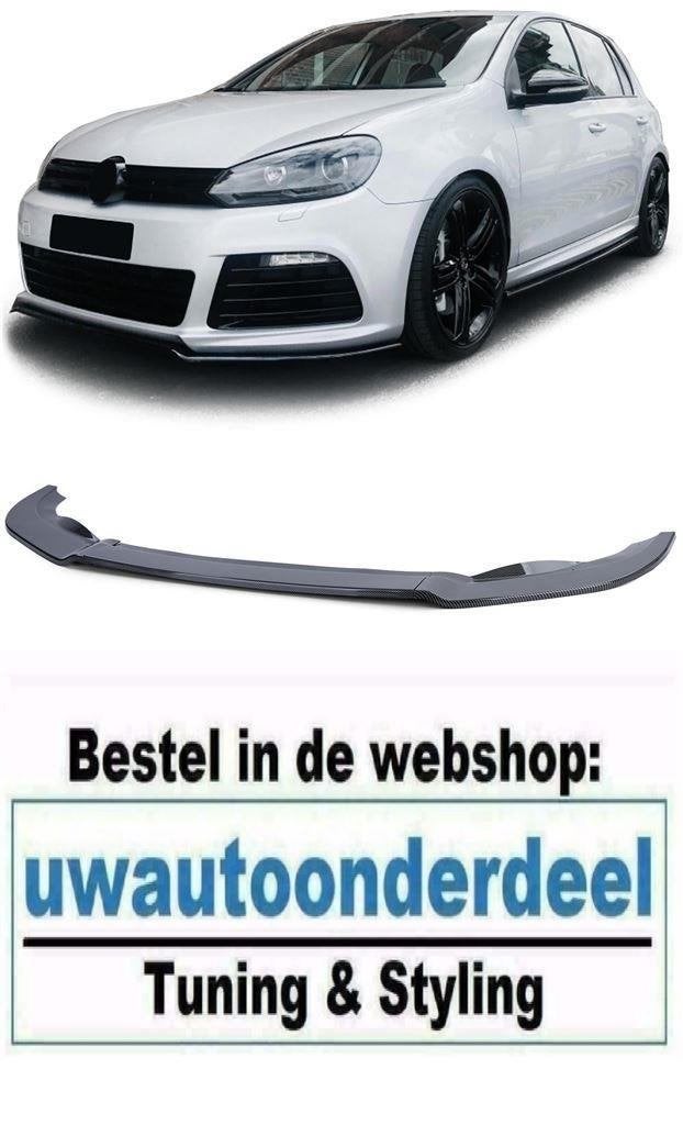 Spoiler Voorspoiler Lip Carbon Look Geschikt Voor Vw Golf 6, Auto diversen, Verzenden
