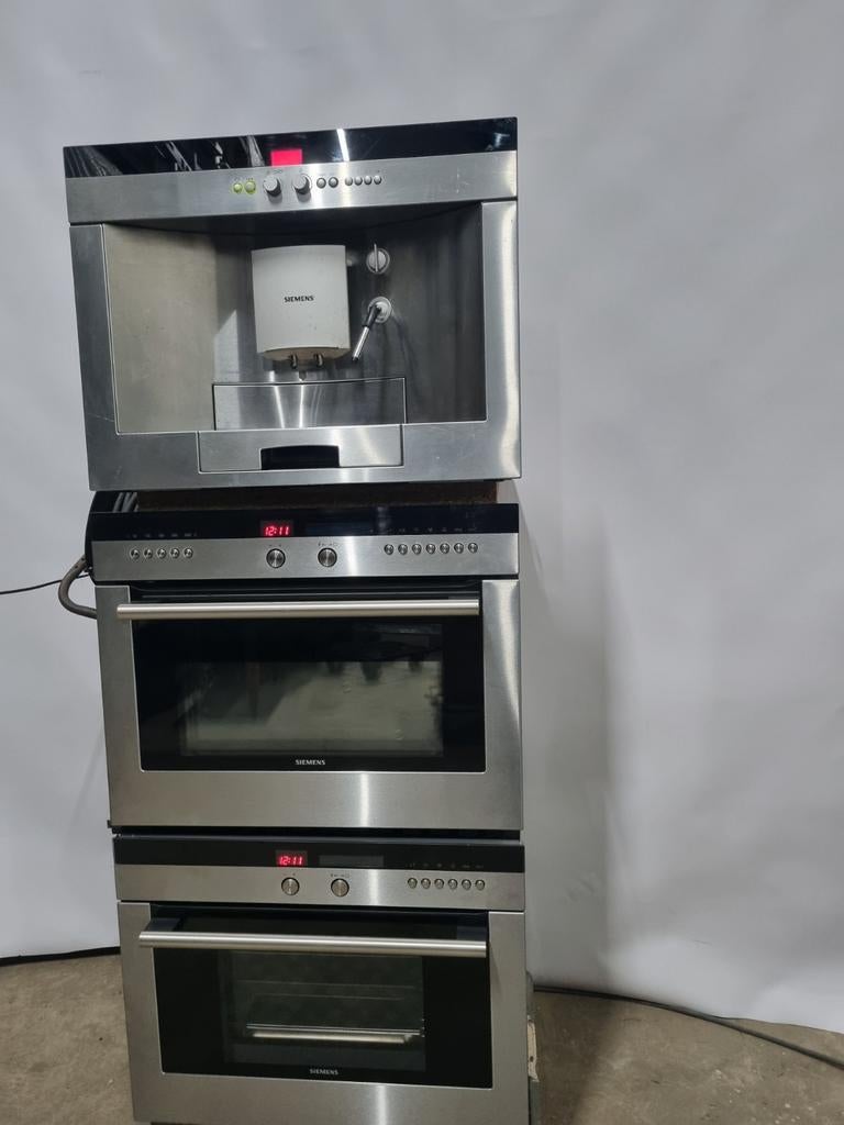 Siemens koffiemachine, combimagnetron en stoomoven, Geen, Refurbished, Ophalen of Verzenden, Oven met grill
