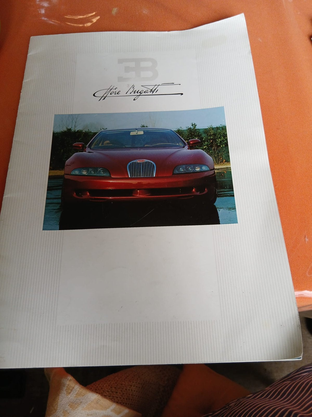 Folder Bugatti type EB112 4 deurs, Ophalen of Verzenden, Zo goed als nieuw, Overige merken
