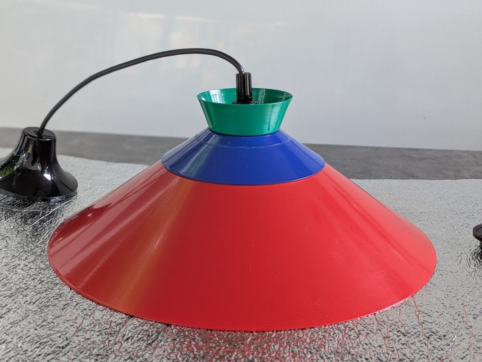Memphis stijl hanglamp van W.L.P., Zo goed als nieuw, Memphis, Metaal, E27 (groot)