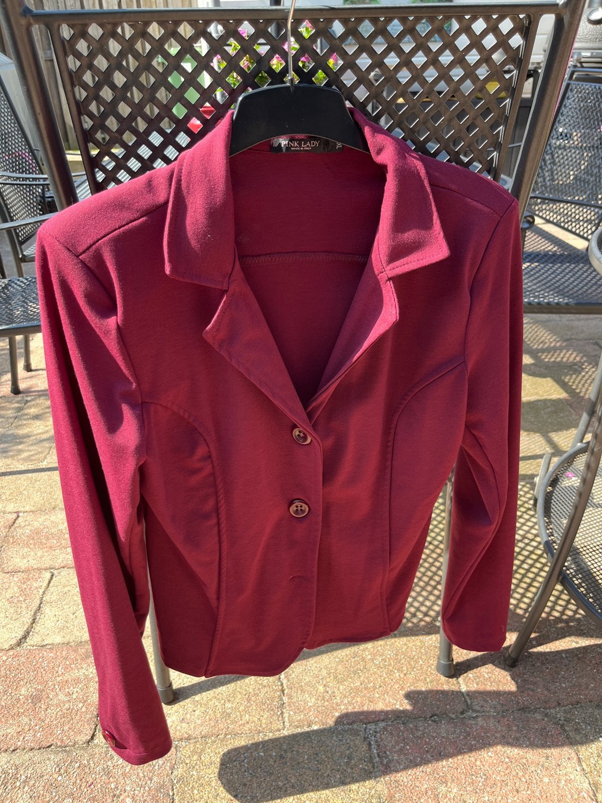 Pink Lady bordeauxrood jasje maat XXL, Maat 46/48 (XL) of groter, Ophalen of Verzenden, Zo goed als nieuw, Jasje