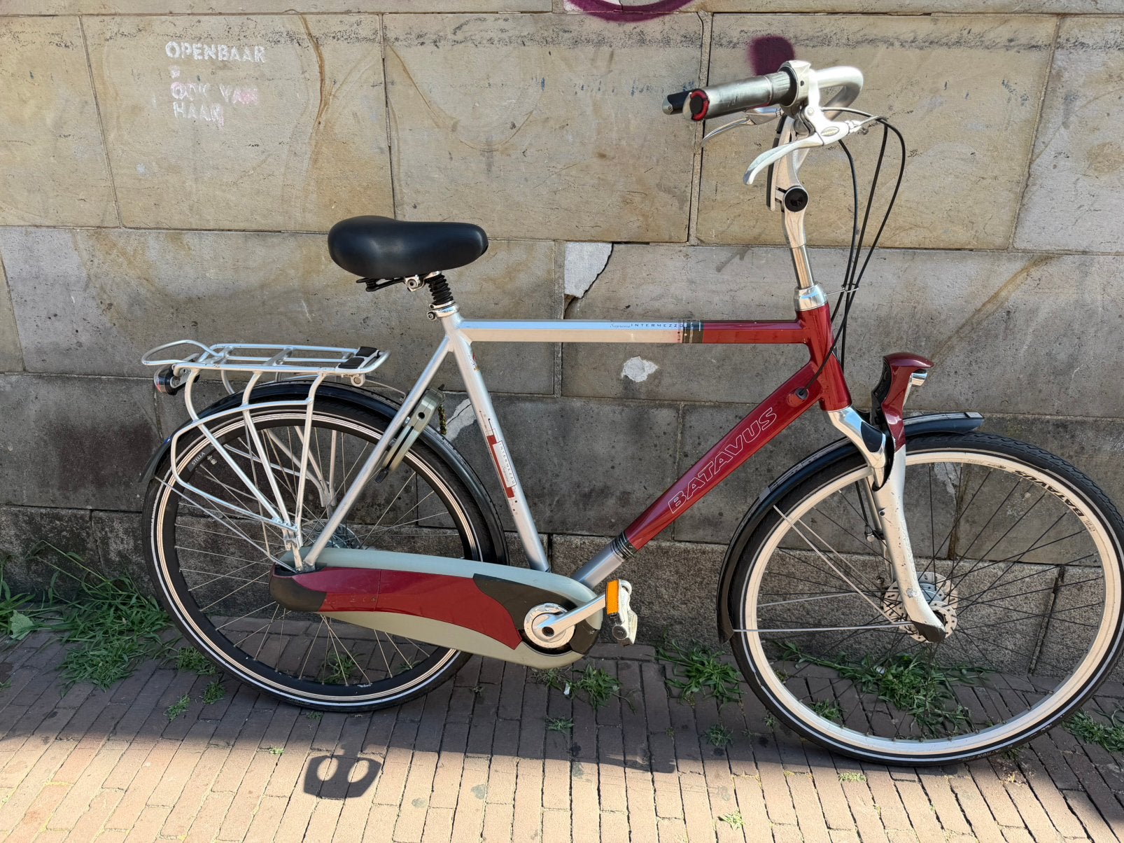 Batavus intermetzzo heren fiets 61cm, Versnellingen, Batavus, Zo goed als nieuw, 56 cm of meer