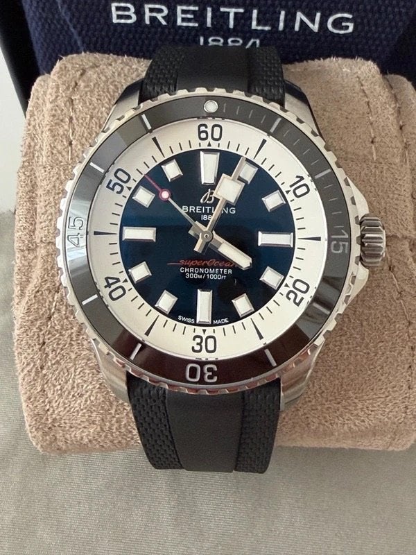 Breitling Superocean 44 mm A17376211B1S1, Sieraden, Tassen en Uiterlijk, Horloges | Heren, Ophalen, Staal, Breitling, Polshorloge