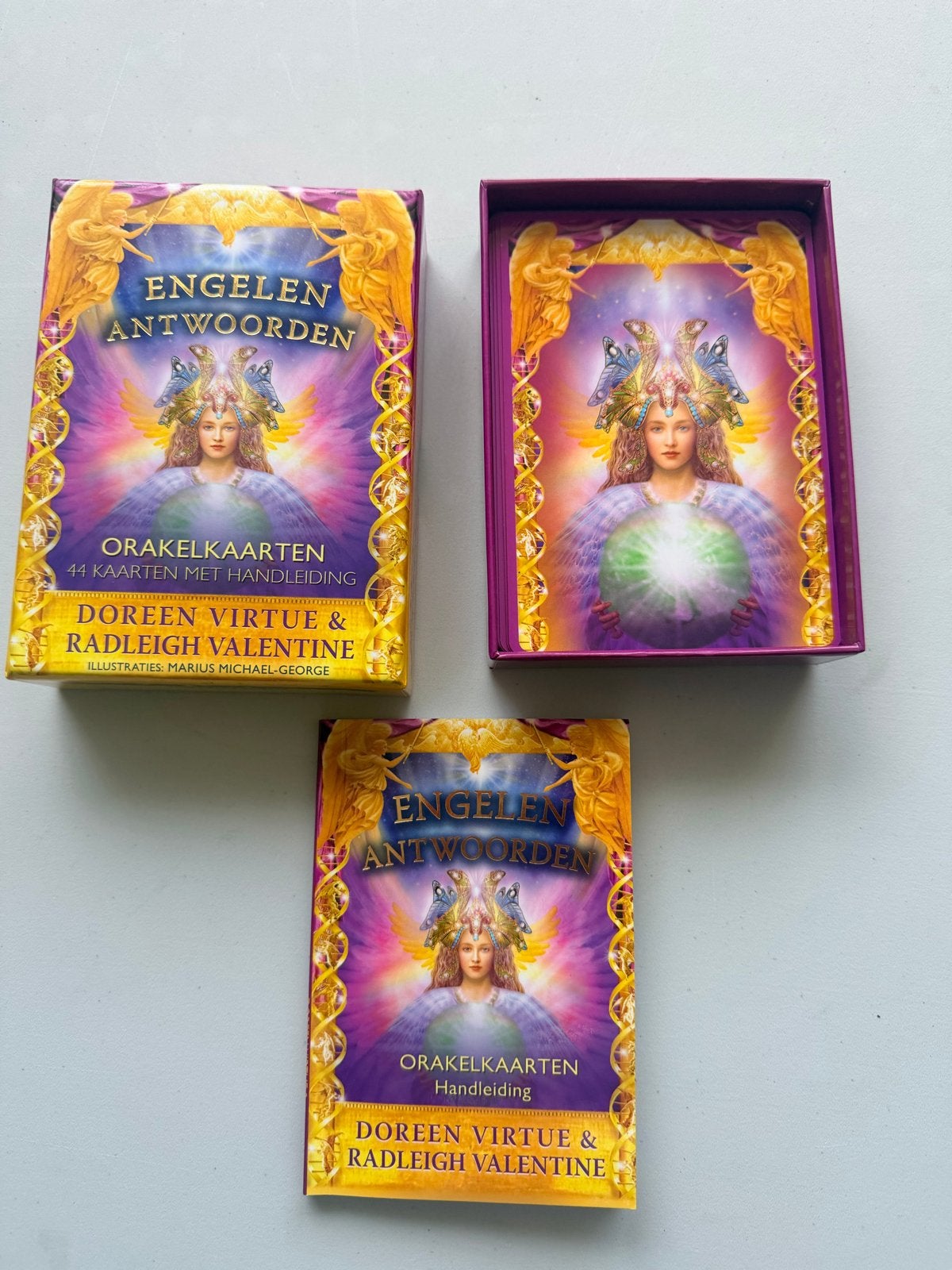 Engelen Antwoorden Orakelkaarten D. Virtue engelenkaarten, Ophalen of Verzenden, Zo goed als nieuw, Spiritualiteit algemeen, Overige typen