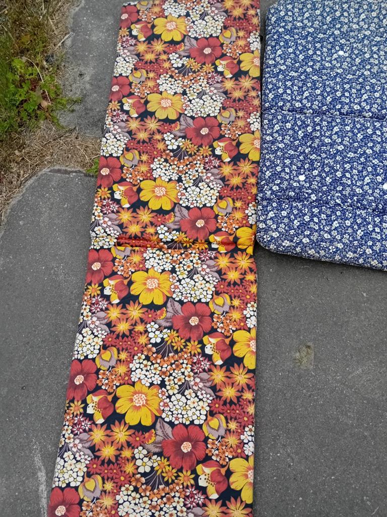 3 vintage tuinstoelkussens, Ophalen, Huis en Inrichting
