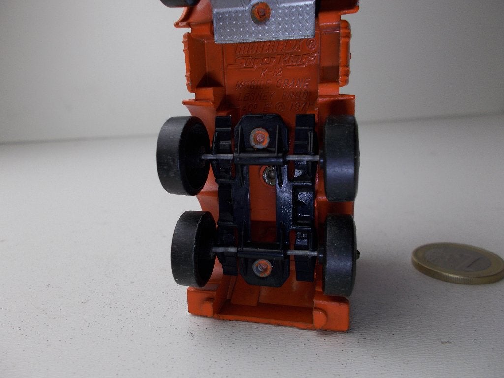 1971 Matchbox Super Kings K-12 LAING MOBILE CRANE I.z.g.st., Ophalen of Verzenden, Zo goed als nieuw, Bus of Vrachtwagen, Matchbox