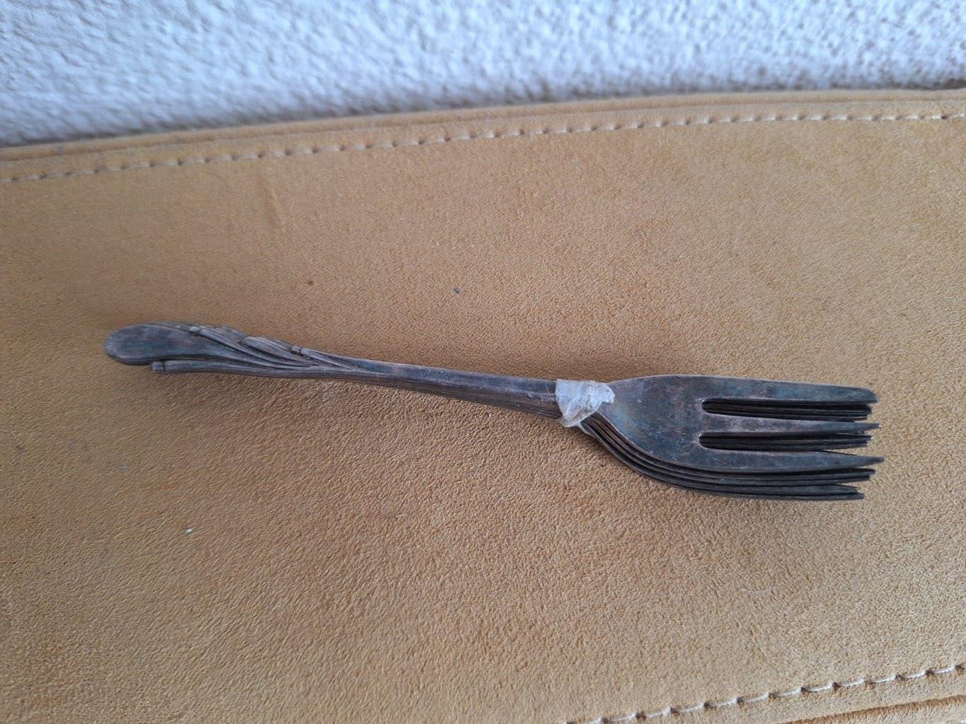 Set van 5 MELKUNIE HOLLAND vintage gebaksvorkjes, Ophalen