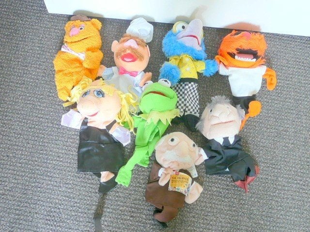 Muppets Handpoppen  8 stuks, Ophalen of Verzenden, Zo goed als nieuw, Overige typen