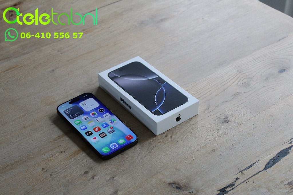 Apple iPhone 16 Pro - 128GB - Zwart Titanium met garantie, IPhone 16 Pro, Apple, Zwart, Ophalen of Verzenden