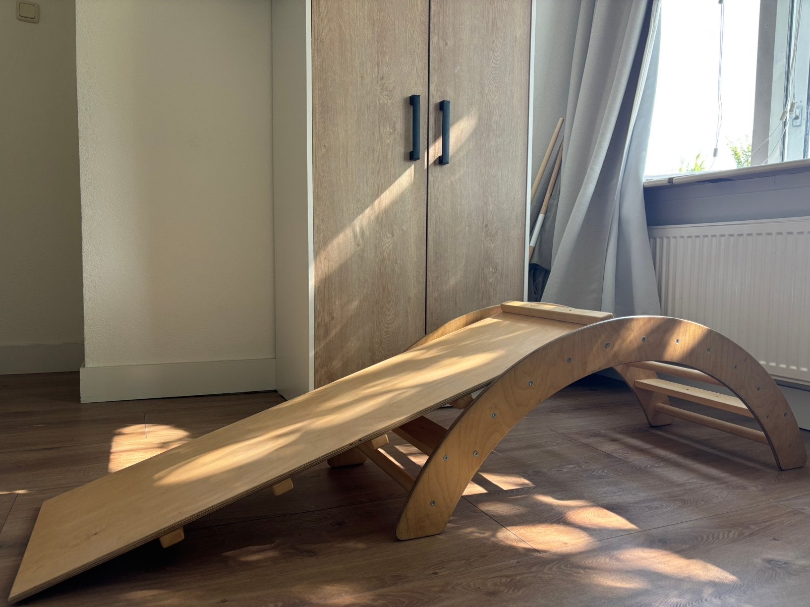 Pikler houten klimboog 2-delig Montessori, Ophalen, Zo goed als nieuw