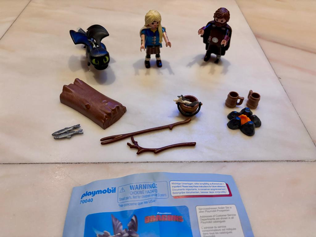 PLAYMOBIL 70040 Hoe tem je een Draak Hikkie Astrid Babydraak, Ophalen of Verzenden, Zo goed als nieuw, Complete set
