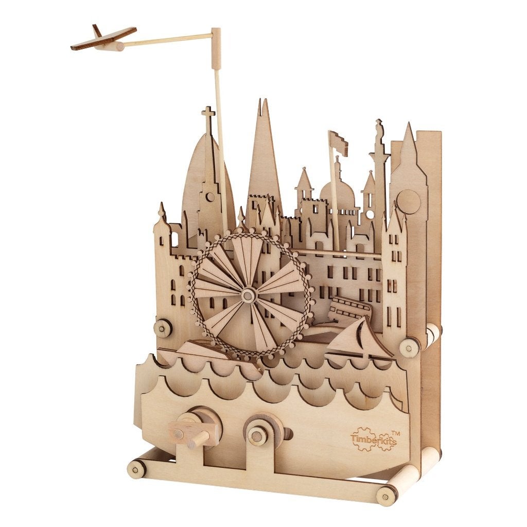 Timberkits Londen - bewegend houten stadsgezicht bouwpakket, Verzenden, Nieuw, 1:50 of kleiner, Diorama