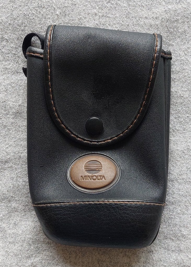 Camera tas Minolta leder !!, Audio, Tv en Foto, Fotografie | Fototassen, Ophalen, Canon, Overige kleuren, Zo goed als nieuw