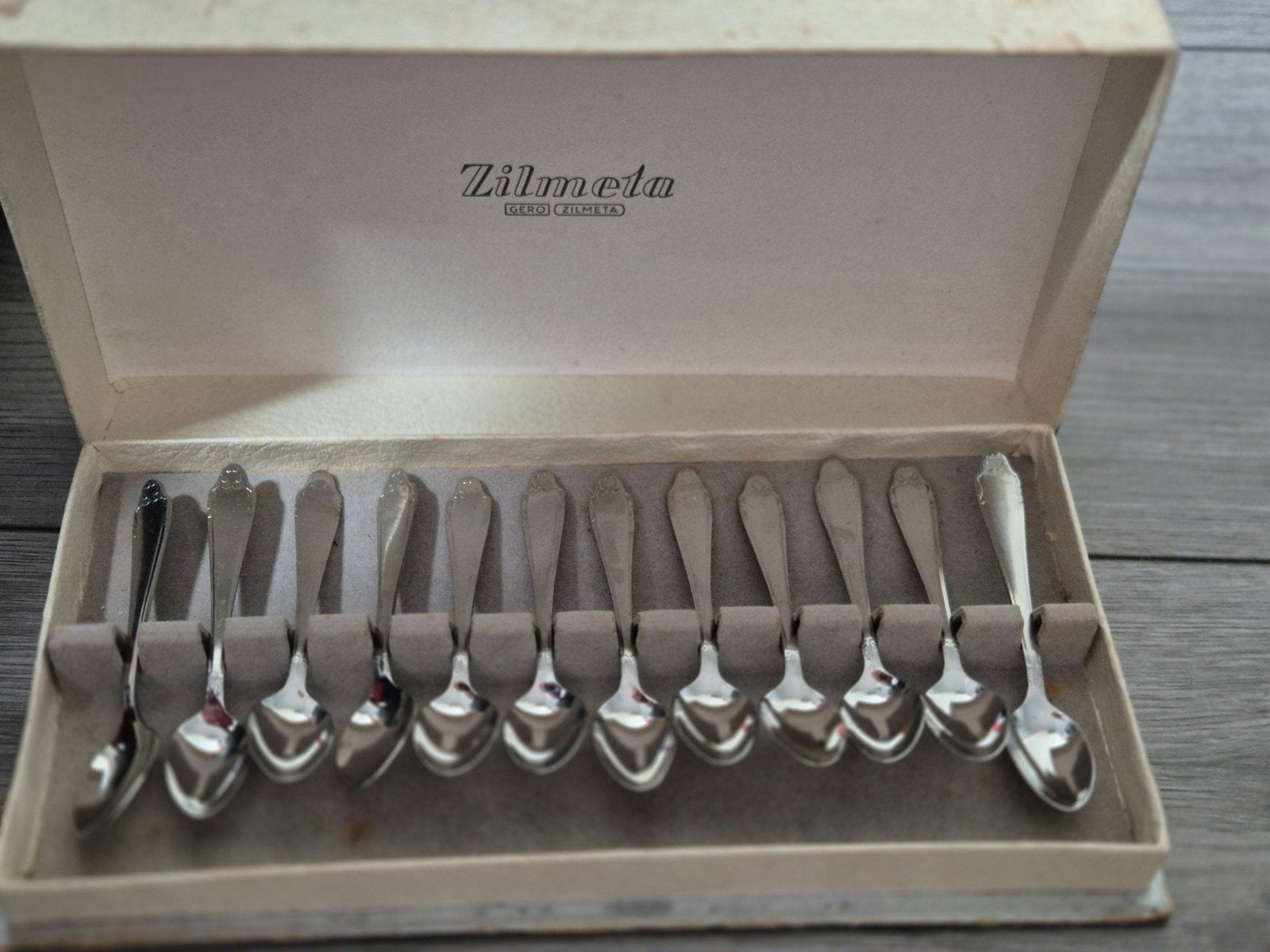Zilmeta advocaat lepeltjes in mooie staat, Ophalen of Verzenden