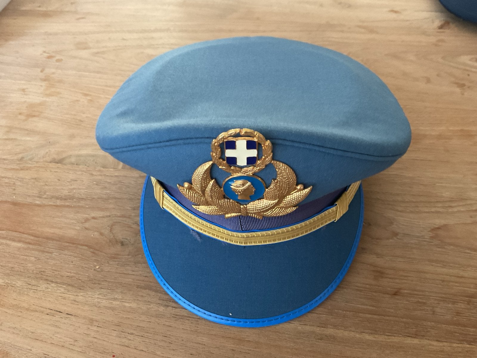 Griekse douane Officierspet - Vintage, Ophalen of Verzenden, Luchtmacht, Overige gebieden, Helm of Baret