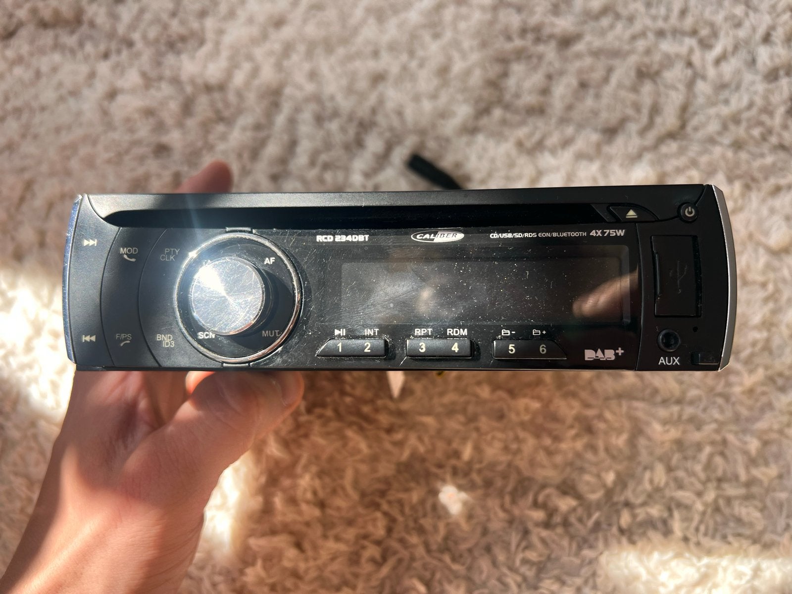Caliber RCD234DBT Autoradio met Bluetooth en DAB+, Ophalen of Verzenden, Gebruikt