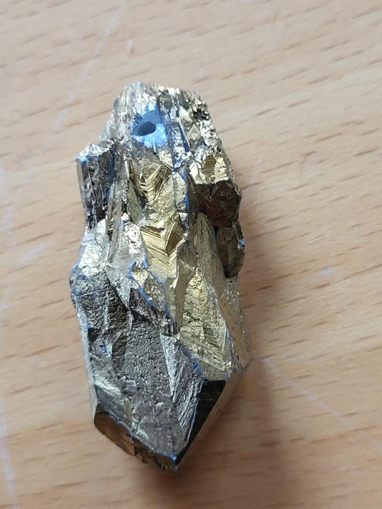 Prachtig Pyriet Mineraal - Goudkleurige Kristal, Ophalen of Verzenden, Mineraal