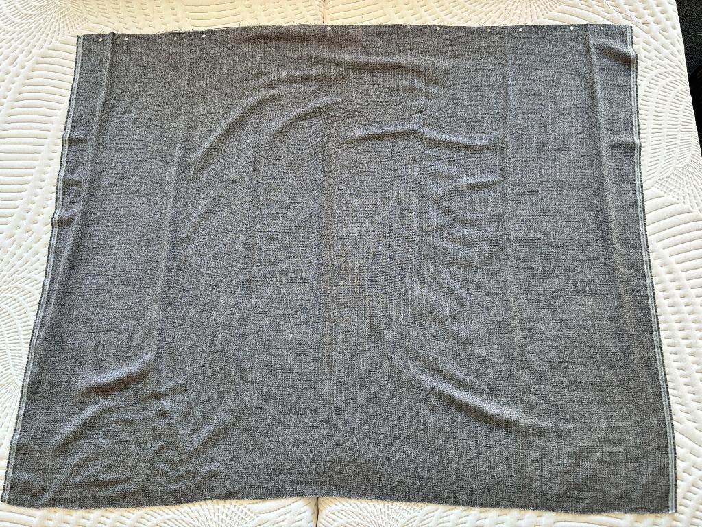 Lap stof De Ploeg Loom 137 x 110 cm gordijnstof grijs, Hobby en Vrije tijd, Stoffen en Lappen, 120 cm of meer, Ophalen of Verzenden