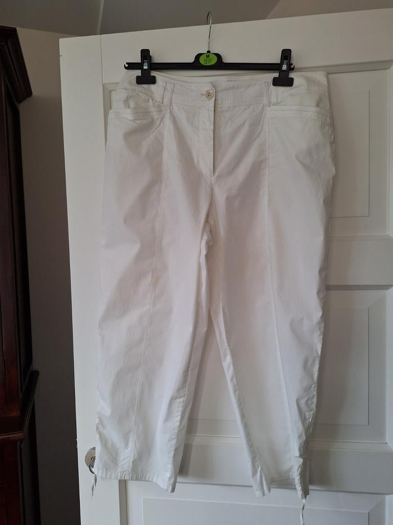 Broek zomerbroek Gerry Weber mt 44, Wit, Maat 42/44 (L), Ophalen of Verzenden, Zo goed als nieuw