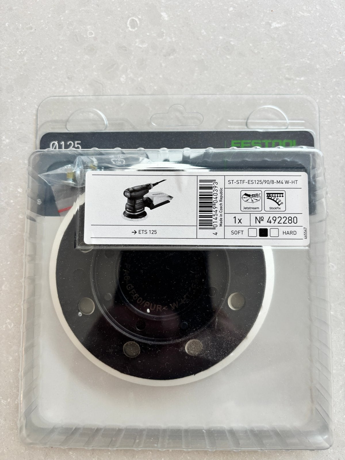 Nieuwe Festool Steunschijf ETS 125 Hard (492280), Doe-het-zelf en Verbouw, Onbekent, Overige typen, Nieuw, Ophalen of Verzenden