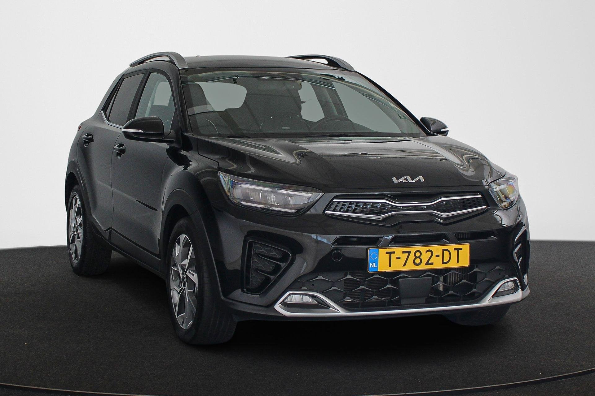 Kia Stonic 1.0 T-GDi MHEV GT-Line Stoel-Stuurverwarming Appl, Auto's, Kia, Voorwielaandrijving, Gebruikt, Euro 6, Leder en Stof