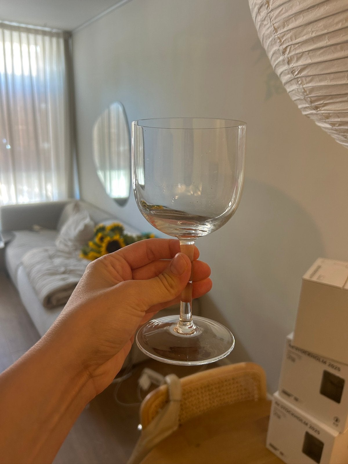 Drie dozen met vier IKEA STOCKHOLM wijnglazen, Ophalen, Zo goed als nieuw, Overige typen