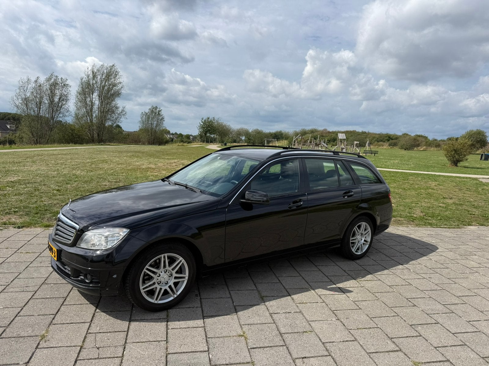 Mercedes-Benz C-Klasse 1.8 C200 Kompr. Estate AUT 2008 Zwart, Auto's, Achterwielaandrijving, 1800 kg, 4 cilinders, 1796 cc
