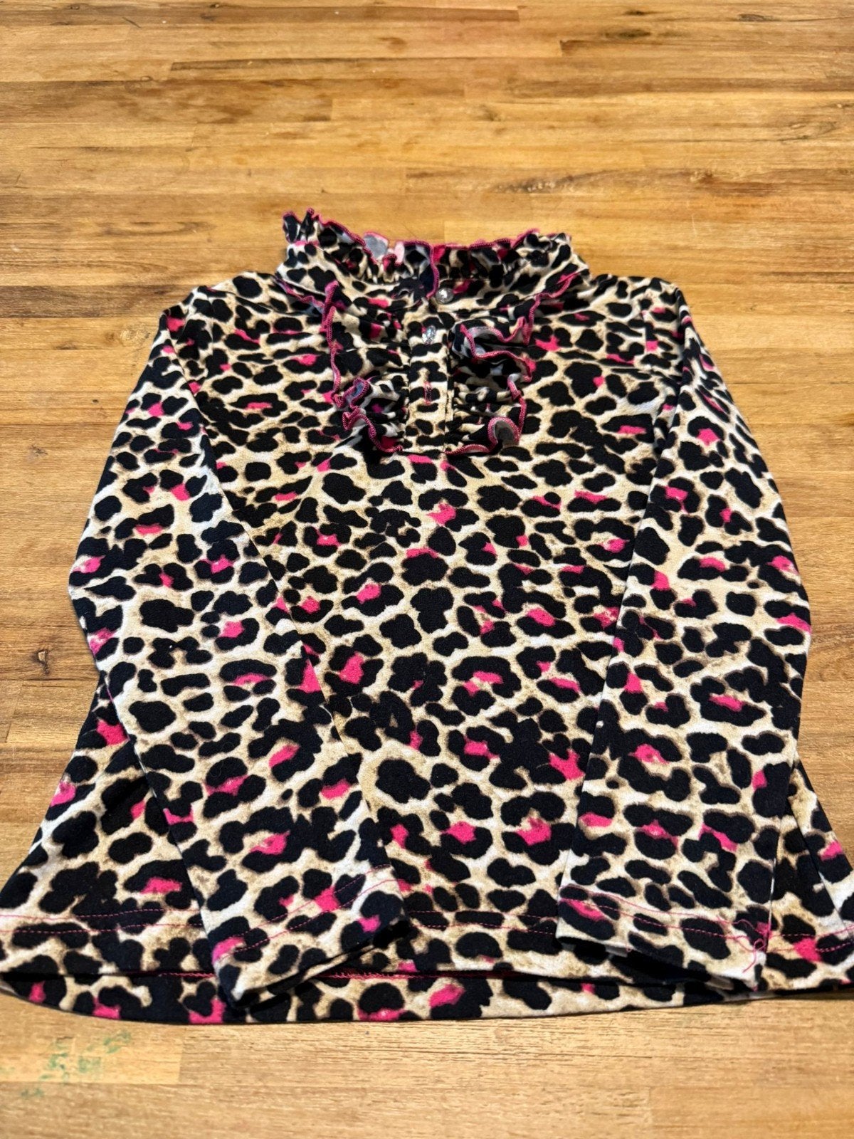 Gedragen jurk met luipaardprint en roze accenten, Ophalen of Verzenden, Gedragen, Meerkleurig