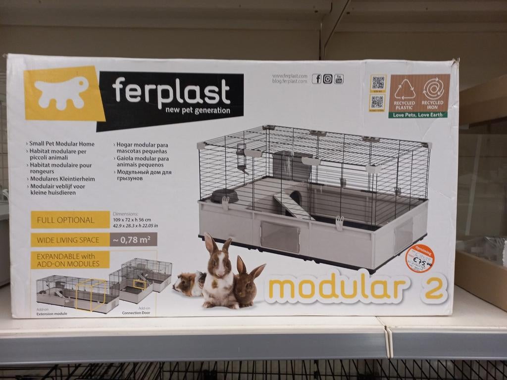 Konijnen/cavia kooi 109x72x 56, nieuw, Kooi, Nieuw, 75 tot 110 cm, Cavia