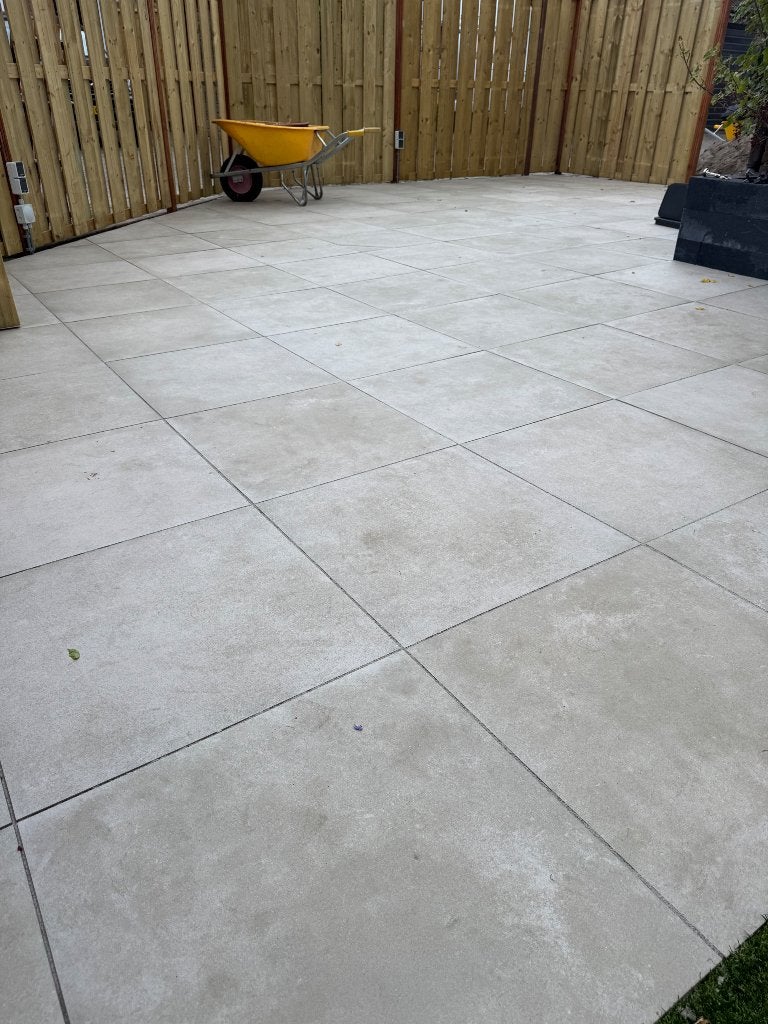 Keramische tuintegel 60x60 28 stuks beige/naturel, Doe-het-zelf en Verbouw, Tegels, Ophalen, 60 cm of meer, Nieuw, 10 m² of meer