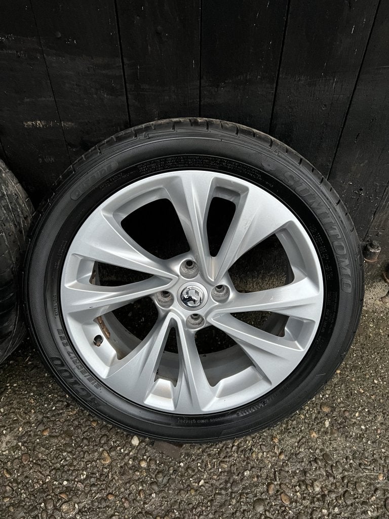 Originele Opel crossland X velgen 4x108 zomerset 17 inch, Niet ingevuld, Banden en Velgen, Niet ingevuld, 17 inch