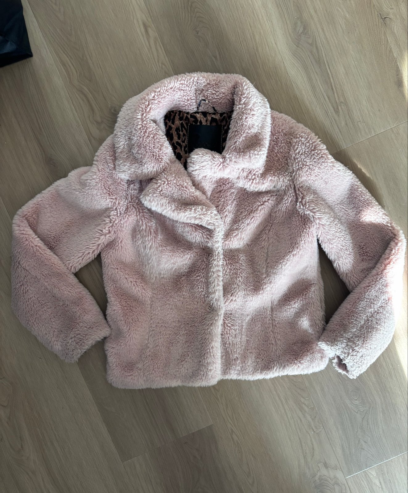 Jasje Goosecraft maat M Roze Teddy met Luipaardprint Voering, Ophalen of Verzenden, Gedragen, Maat 38/40 (M), Roze