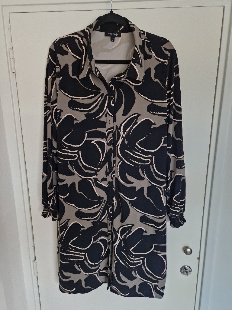 Tk prachtige lange blouse Colletta maat 1 ( =48) zwart/kaki, Colletta, Overige kleuren, Verzenden, Blouse of Tuniek