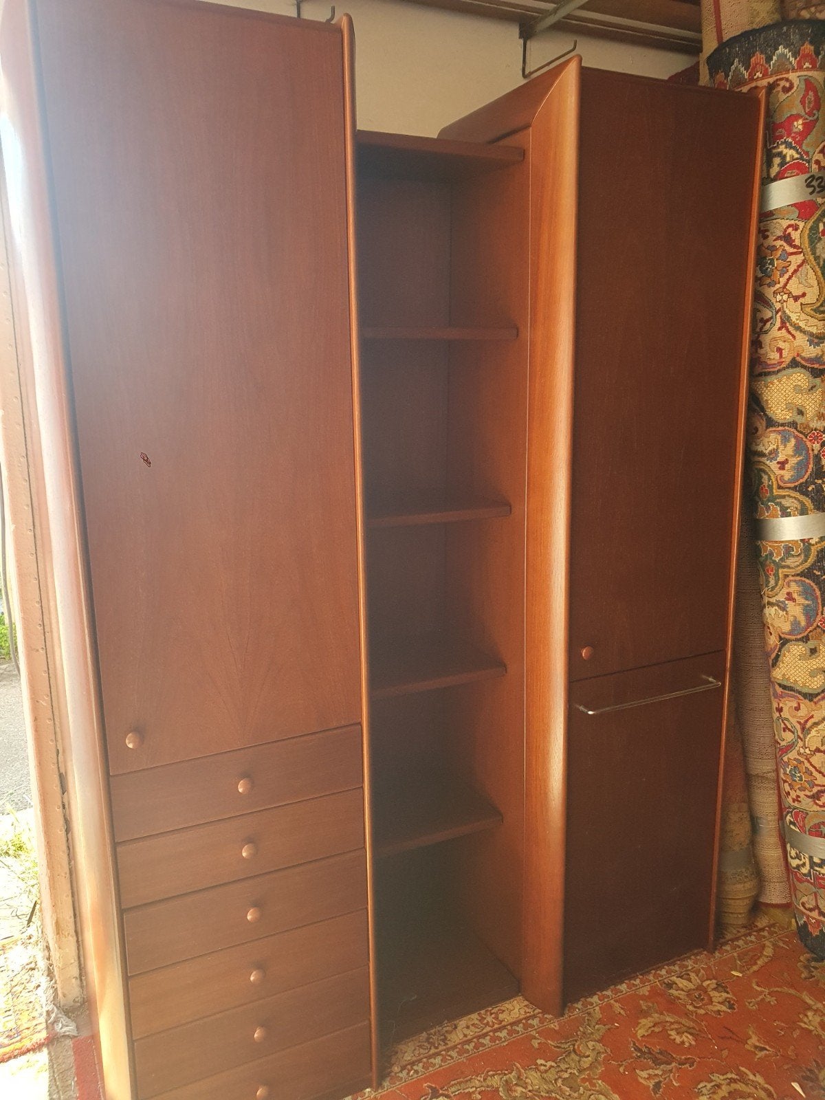 Vintage slaapkamer kast /wandkast, Gebruikt, 50 tot 100 cm, 150 tot 200 cm, 25 tot 50 cm