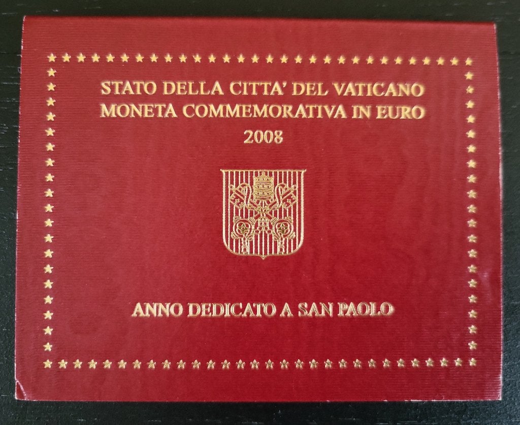 BU 2 euro herdenkingsmunt Vaticaan 2008 'Paulusjaar', Postzegels en Munten, Munten | Europa | Euromunten, Ophalen of Verzenden