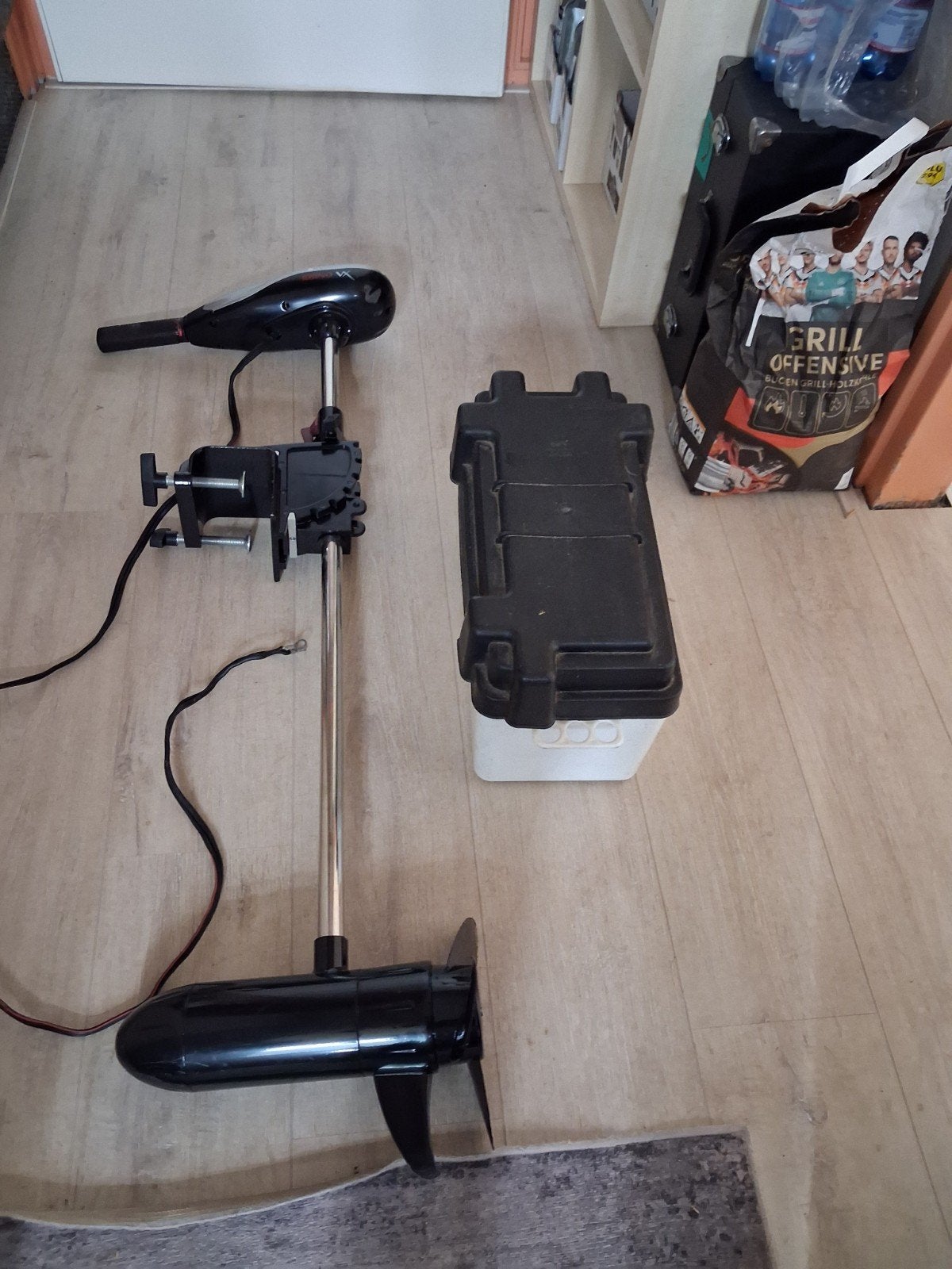 Rhino VX 54 fluister motor 12v., Watersport en Boten, Buiten- en Binnenboordmotoren, Ophalen, Gebruikt, Minder dan 5 pk, Elektrisch