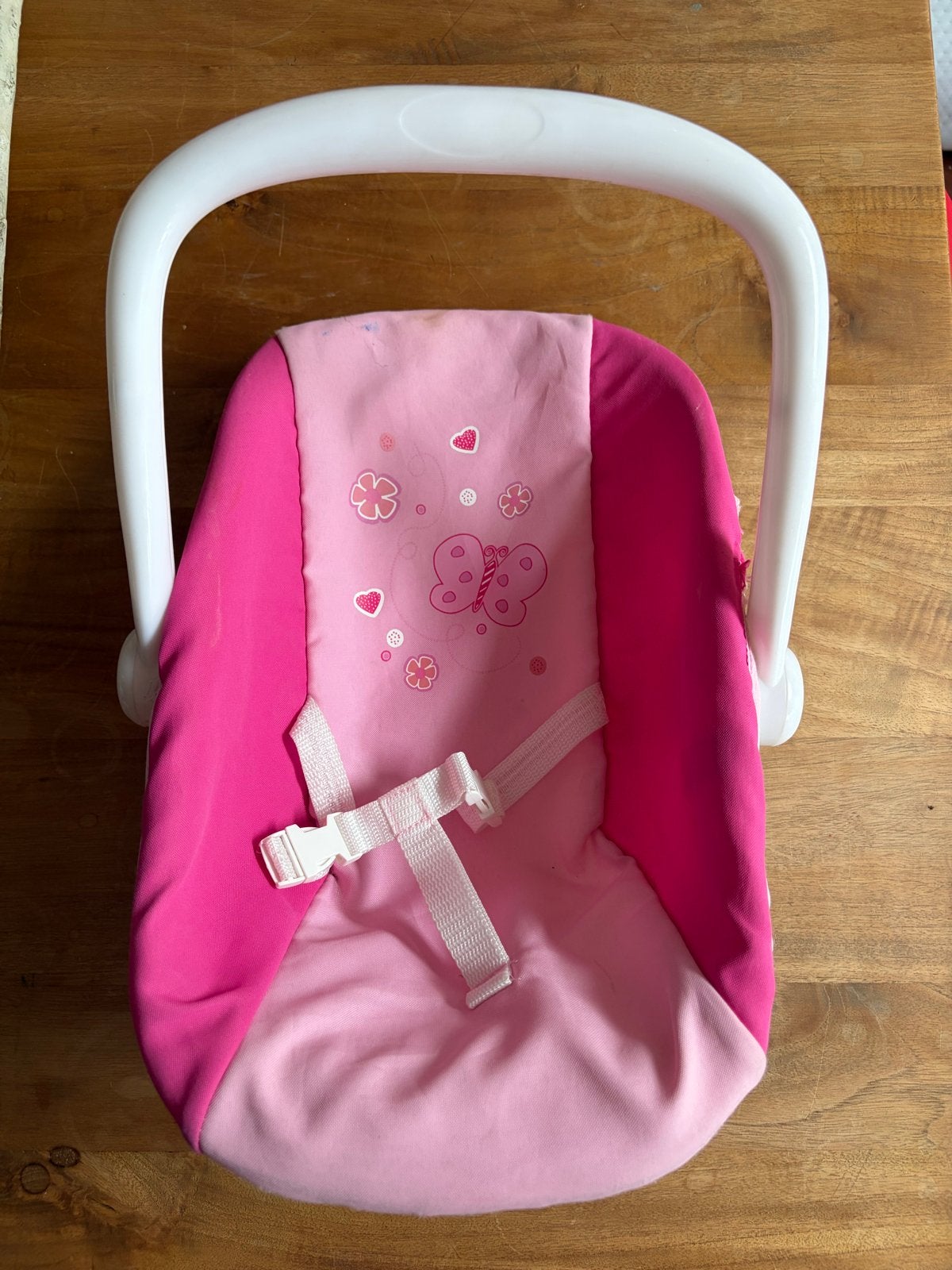 Baby Born draagstoel en badje met pop, Kinderen en Baby's, Speelgoed | Poppen, Ophalen of Verzenden, Gebruikt, Babypop