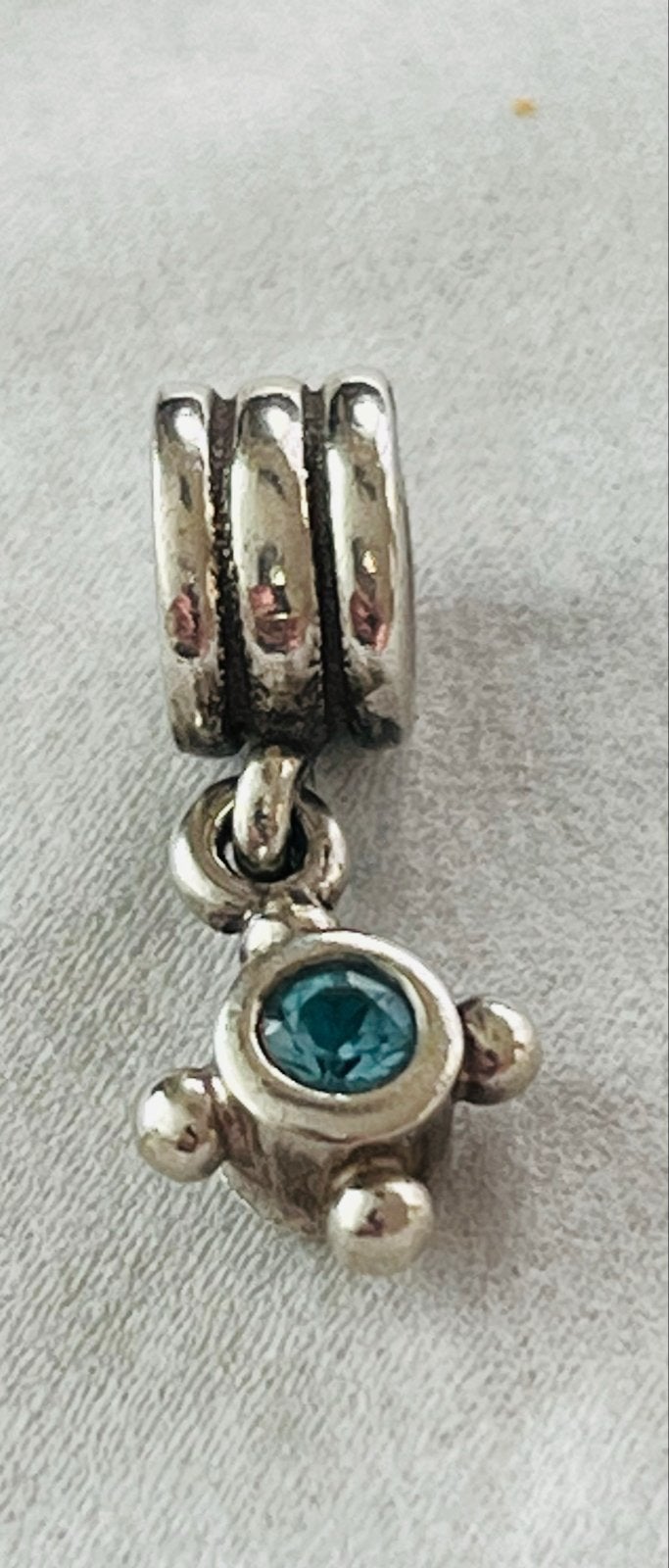 Pandora Kompas Hanger met Blauwe Topaas (790235B), Sieraden, Tassen en Uiterlijk, Bedels, Verzenden, Pandora, Zo goed als nieuw