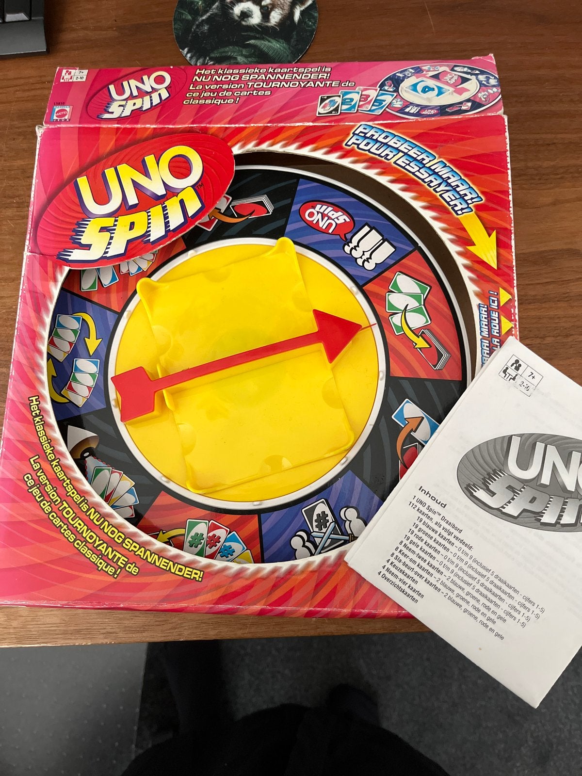 UNO Spin Draaibord (zonder kaarten), Een of twee spelers, Ophalen, Zo goed als nieuw